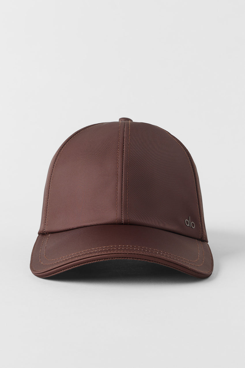Satin Off-Duty Cap - Brownstone