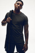 ALO Vapor Crewneck Short Sleeve - Anthracite