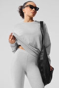 Chill Crew Neck Pullover - Athletic Heather Grey