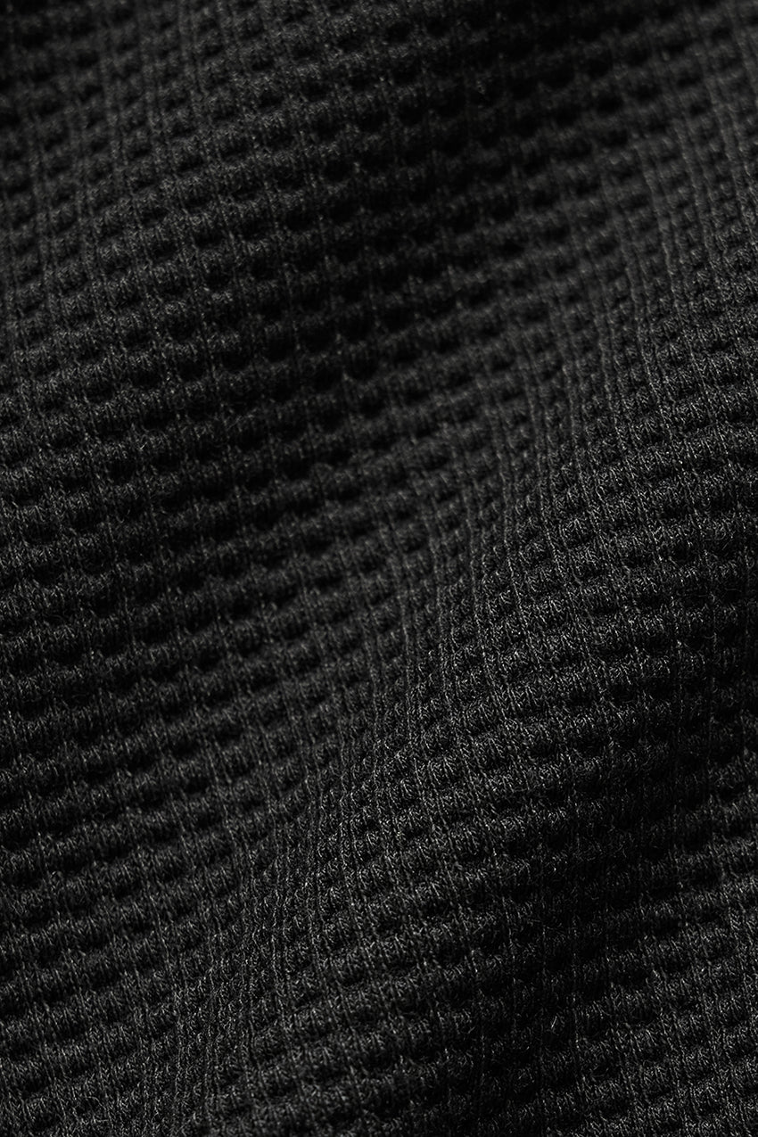 Waffle Lounge Hoodie - Black