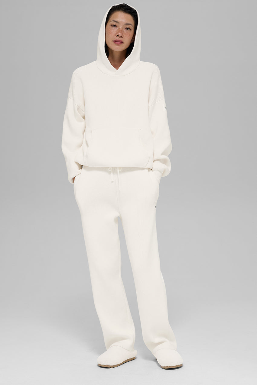 Scholar Hooded Sweater - Ivory