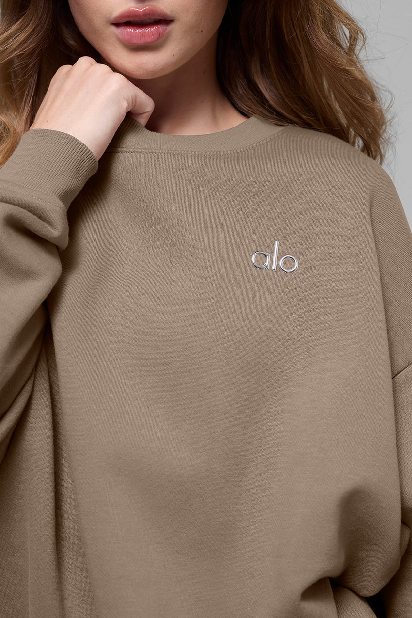 Accolade Crew Neck Pullover - Gravel
