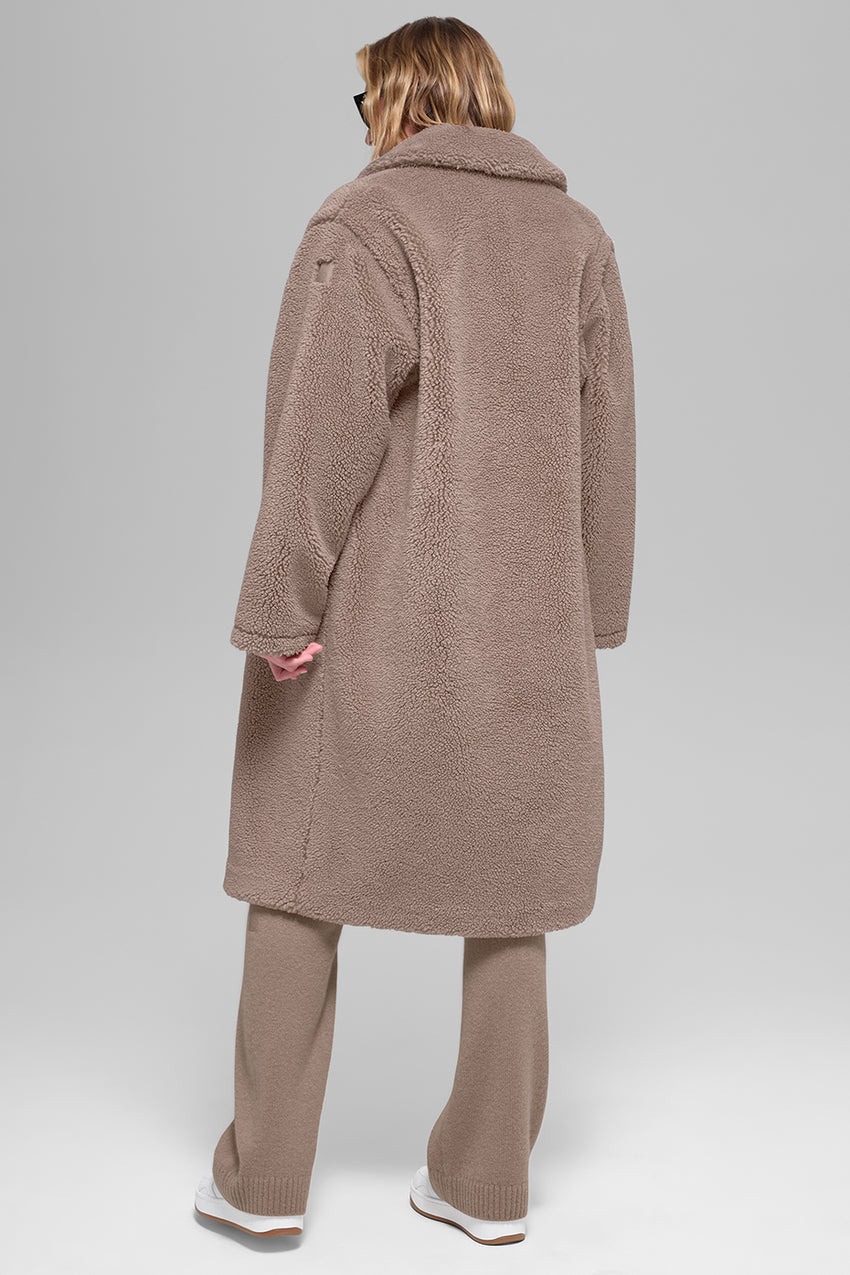 Oversized Sherpa Trench - Chai Latte