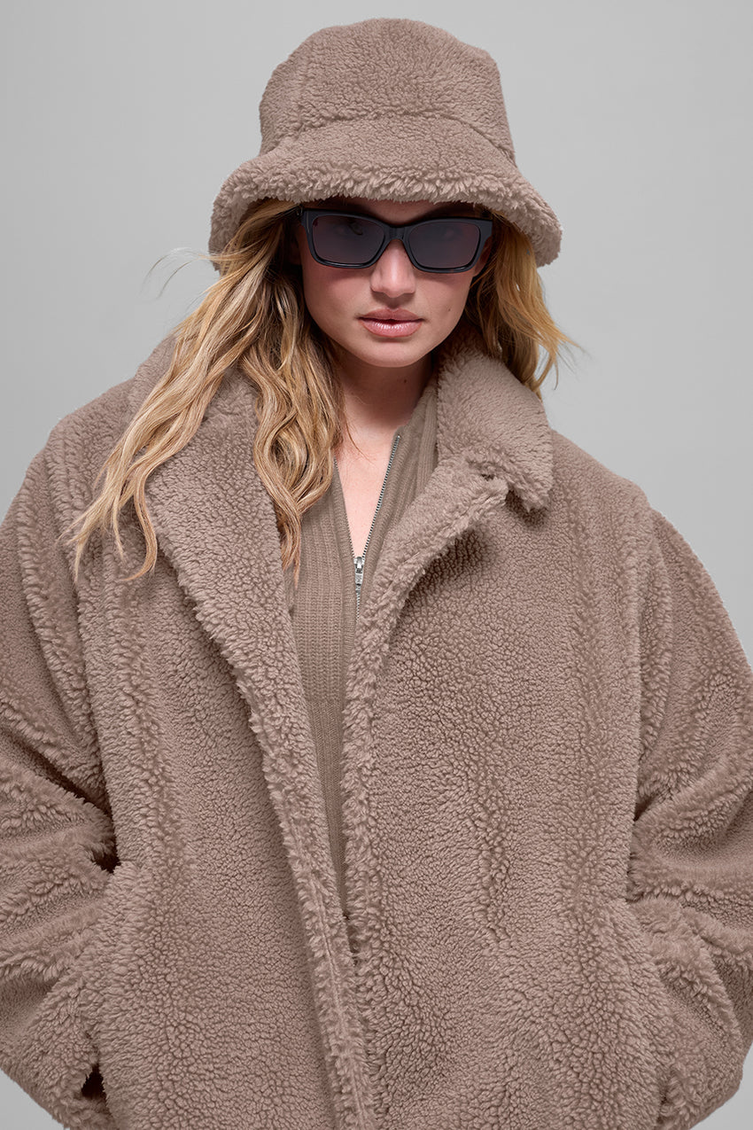 Oversized Sherpa Trench - Chai Latte