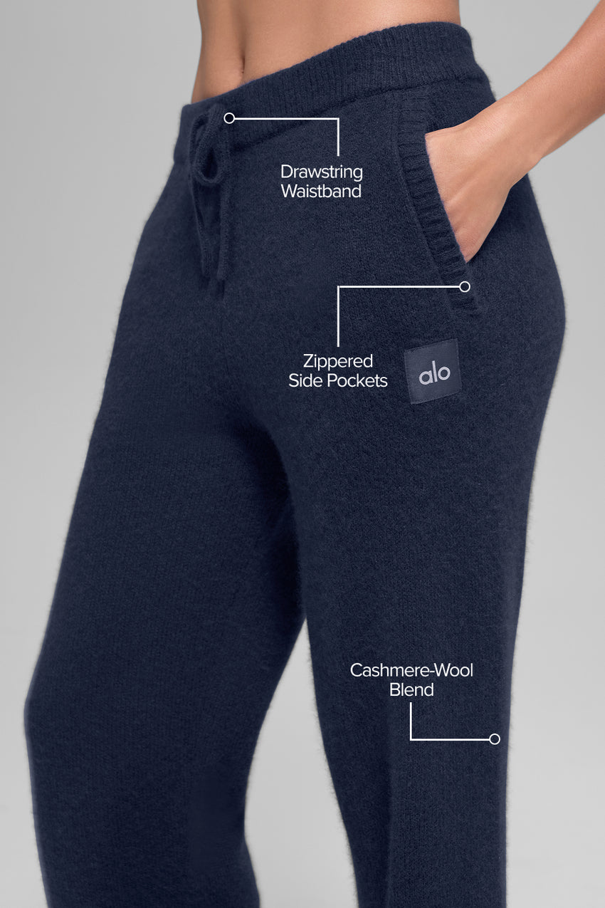 Wool Cashmere New Class Sweatpant - Navy
