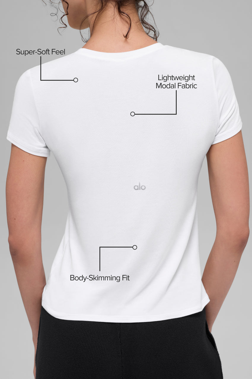 All Day Short Sleeve - White