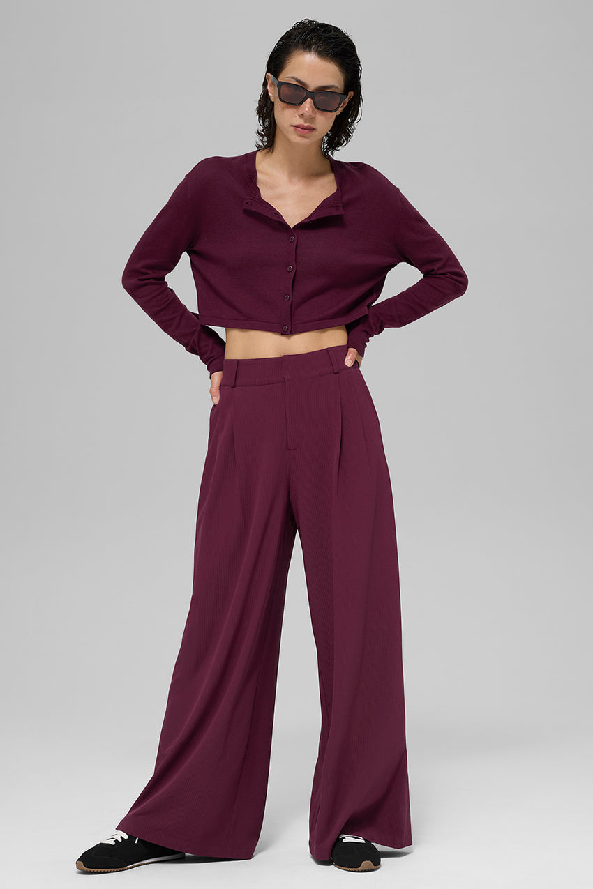 Supernatural Sweater Cardigan - Burgundy