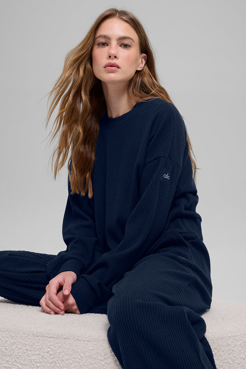 Muse Crew Neck Pullover - Navy