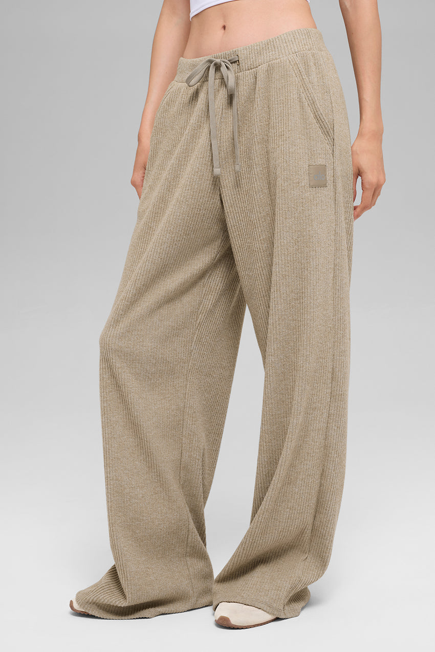 Muse Wide Leg Pant - Gravel Heather