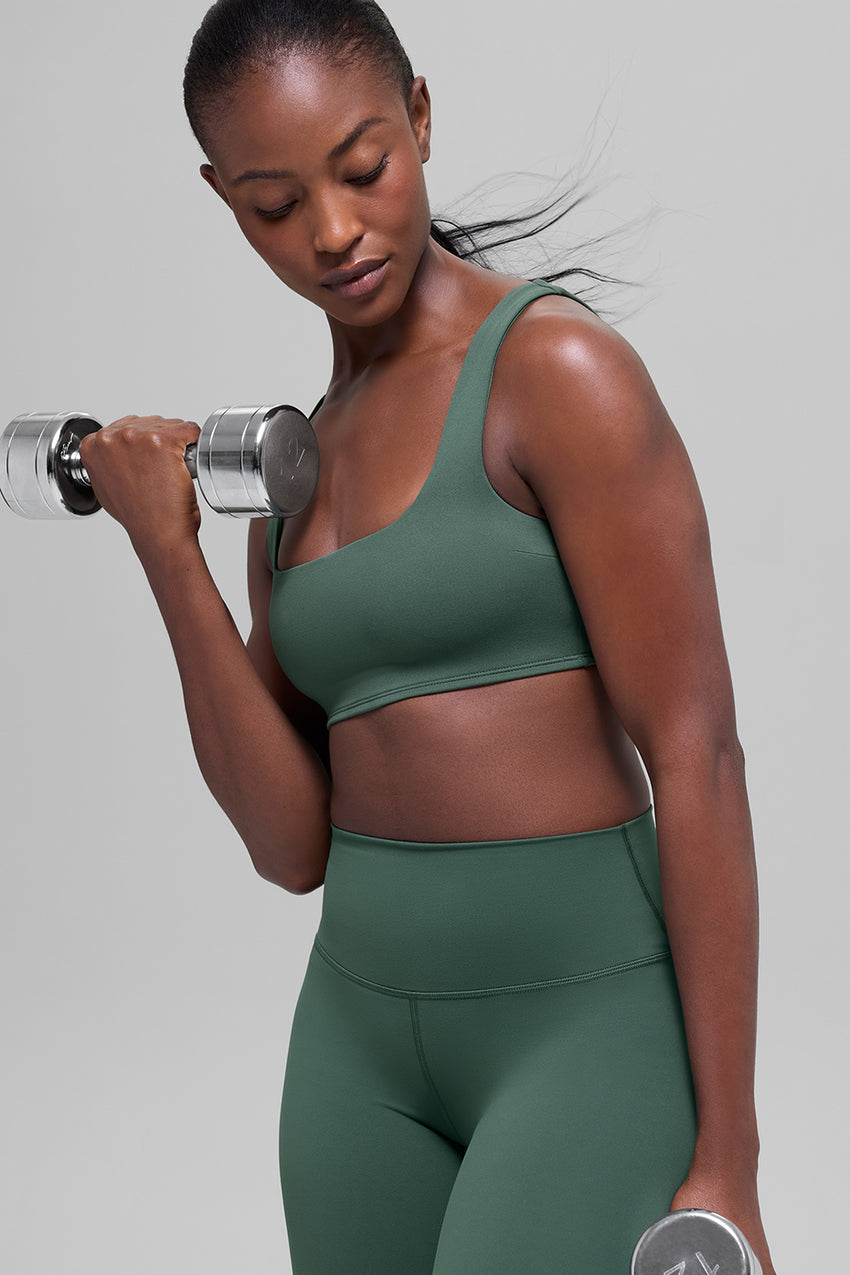 ALO Softsculpt Precision Bra - Clover Green